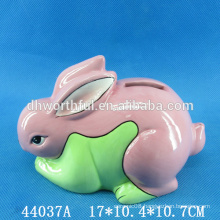 Lovely Easter ceramic rabbit money bank